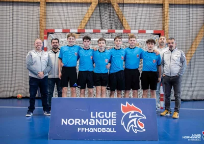 Photo JAJ avec les formateurs inter-comités territoriaux - Ligue de Normandie Handball